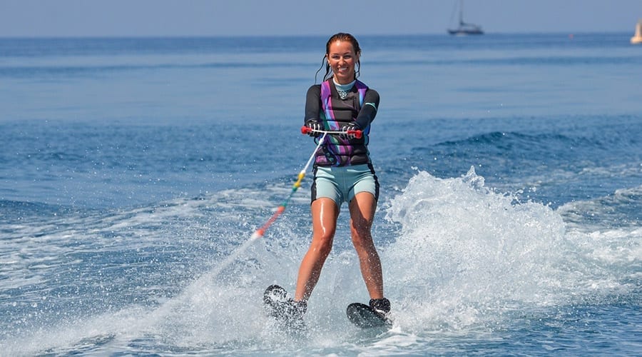 Waterskiing in Miami